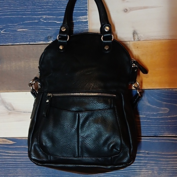 Coco + Carmen Leather and Houndstooth Handbag black and white - Picture 4 of 10